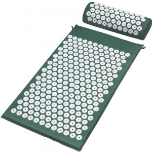 Superior muscle relaxation acupressure mat and pillow set