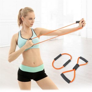 Fitness 8-shaped Resistance Bands With Handles