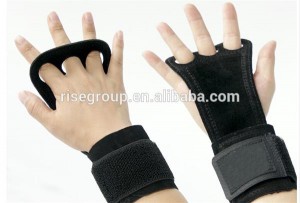 Natural Leather Hand Grips Gymnastics Grips with Wrist Support for CrossFit
