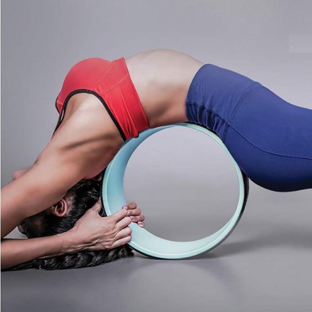 Yoga Wheel Prop for Stretching  Back Pain Pilates Bends Massage Roller