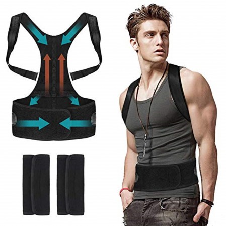 China Cheap price Adjustable Posture Correct -
 Back Posture Corrector for Men Women Under Clothes Adjustable Magnetic Back Straightener for Back Pain Relief – Rise Group