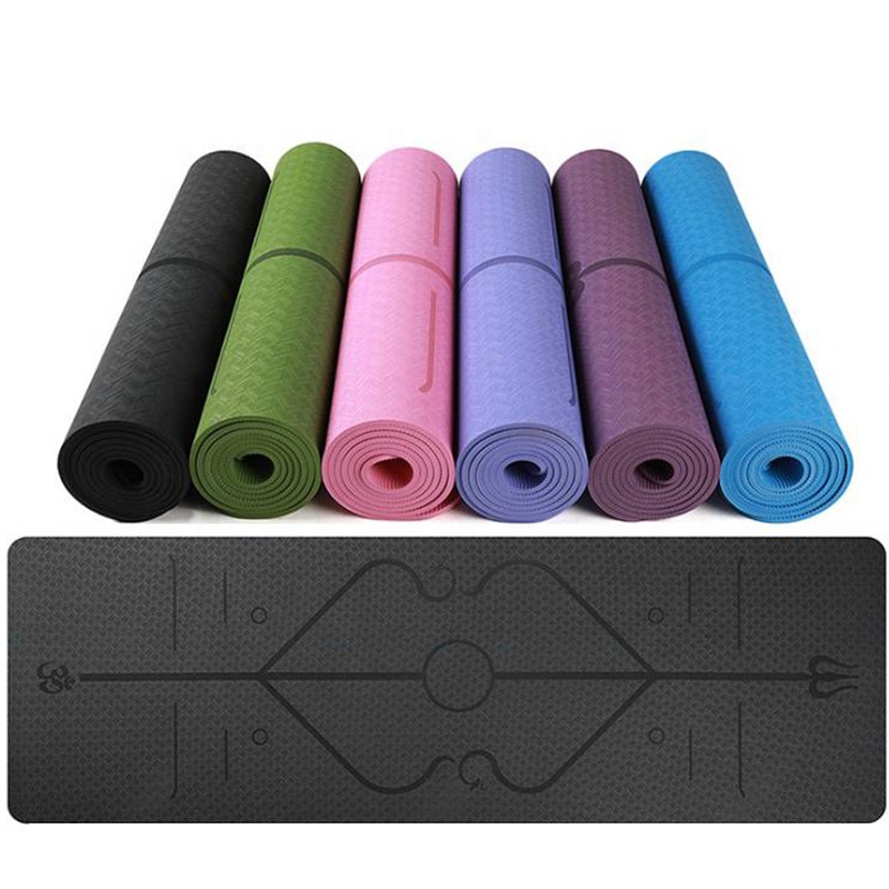 manufacturer customize folding waterproof TPE yoga mat042
