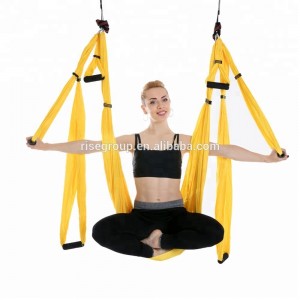 100% Original Pilates Yoga Ring -
 yoga swing hammock sling for antigravity yoga exercise aerial yoga swing band hammock – Rise Group