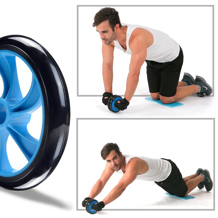 Carver Wheel Abdominal Exercise Roller Knee Matt Workout Fitness Gym US 
