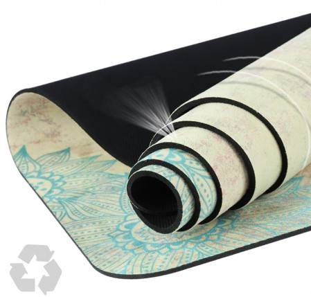 Suede Rubber Light Weight Traveling Yoga Mat full printing