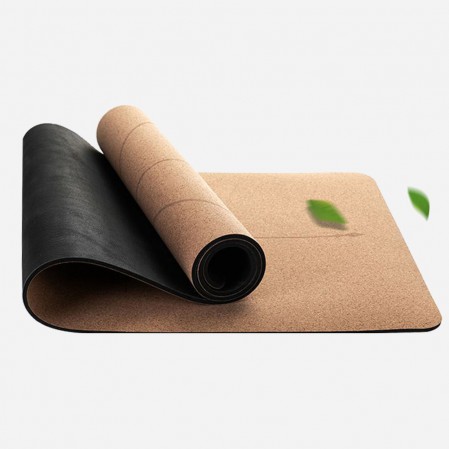 Custom cork yoga mat natural rubber yoga mat