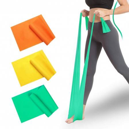 Exercise Resistance Bands Set of 3, 1.5m Stretch Bands for Home Gym, work out bands