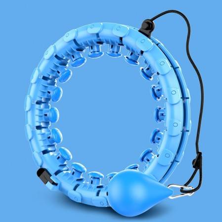 Adjustable Weighted Hoola Hoop 360° Auto-Spinning 24 Detachable Knots