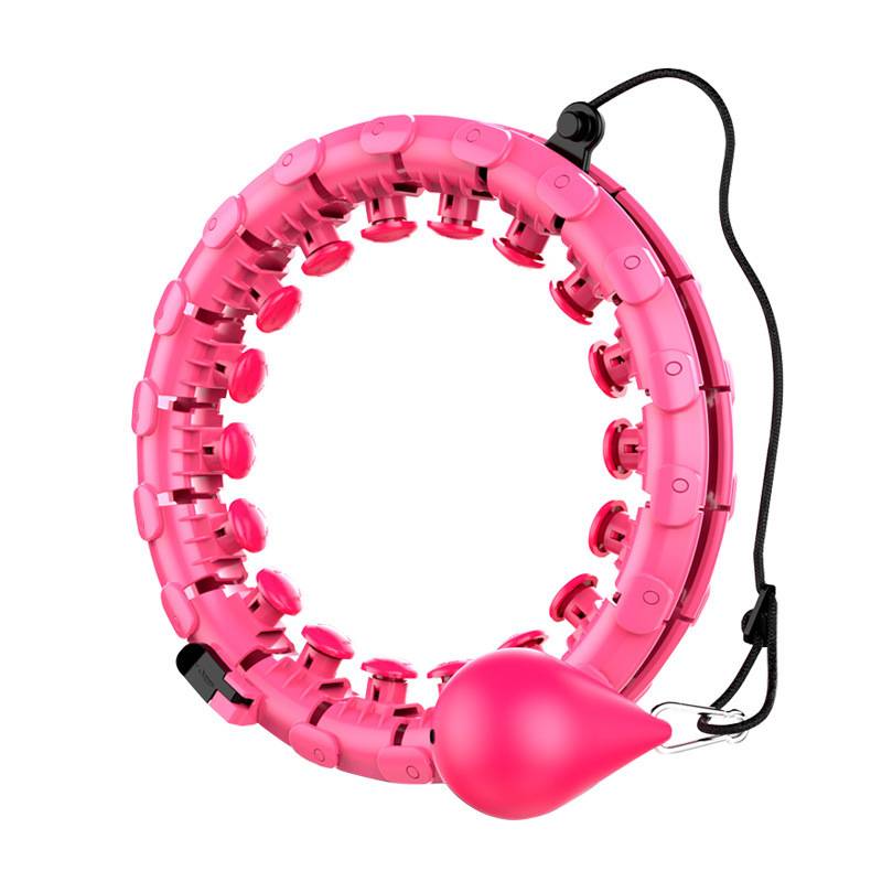 Adjustable Weighted Hoola Hoop 360° Auto-Spinning 24 Detachable Knots Featured Image