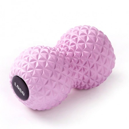 Custom Handheld Rubber Peanut Massage Ball for Foot Neck Hand Back Leg Massage
