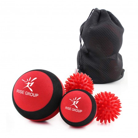 Custom Logo Foam EVA Massage Ball Set Large, Middle, Small for All Muscle Groups Lower Back