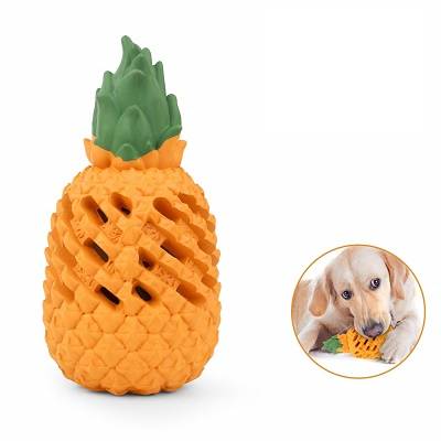 Dog Chew Toys for Aggressive Chewer Indestructible Durable Pineapple Squeaky Dog Chew Toy