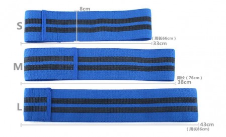 Wholesale custom gluet hip bands set exercise fabric booty loop resistance bands