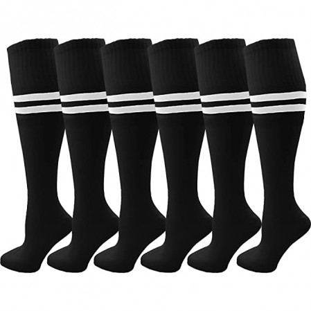 Adult Kids Breathable Sports Football Socks Knee High Soccer Socks For Team Sports Training
