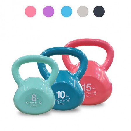 Scratch Free unique design multicolor PVC sand filles kettlebell adjustable weight
