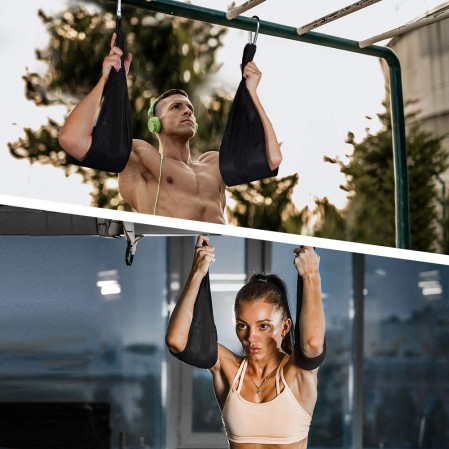Custom Home Gym workout equipment Adjustable Lengths hanging slings Ab straps for Fitness Core Pull Up strength training