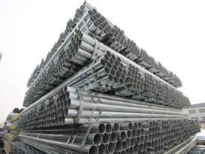 Good quality BS 1387 galvanized steel round pipe / GI tube / hot dipped galvanized steel pipe