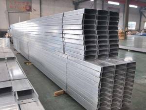 High Quality slotted galvanized strut steel gi c Ironchannel size