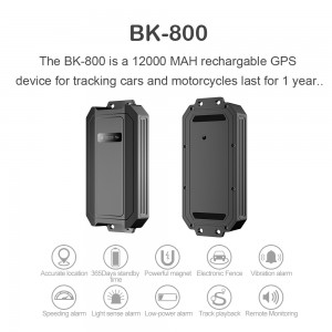4G asset 1 Years rechargable IP67 waterproof trailer GPS tracker BK-800
