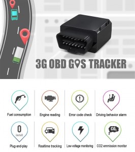 autoa OBD GPS denbora errealean OBD zuzeneko GPS ibilgailu tracker auto jarraipena gailu eta autoa Maparen batera tracker