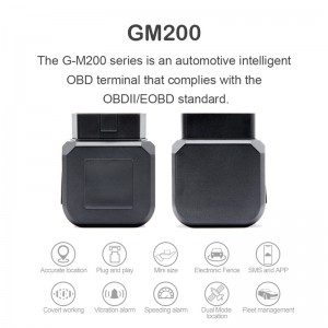 Manufactur standard China rental car GPS Tracker Support OBD2 collision in The Car Work on Tracking Car G-M200