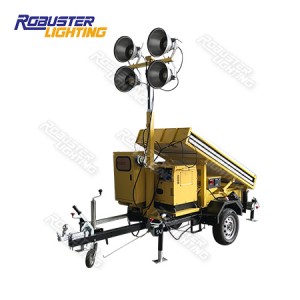 Rapid Delivery for Light Tower Rentals Prices - RPLT-4900 Metro Spec Hybrid Solar Energy Manual Mobile Light Tower With 3 Years Warranty IP67 LED – Robust