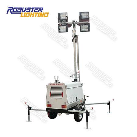 RPLT-6000 CE ISO Standard Metro Spec Customizable Manual Mobile Lighting Tower for Construction Site Featured Image