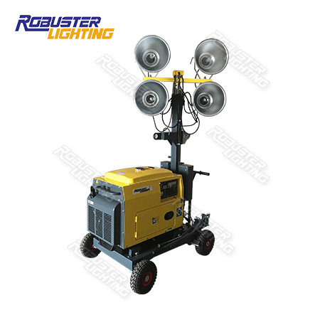 Best quality Portable Led Light Towers - RPLT-1600 Manual Portable Trolley Trailer Compact Lighting System for Construction & Outdoor Event – Robust