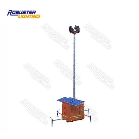 2019 New Style Portable Diesel Light Tower - RPLT-2900 AU Standard Hybrid Solar Energy Customizable Bunded Metro Spec Hydraulic Tower Lamps for Mine Site & Construction & Outdoor Event – Robust detail pictures