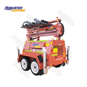 RPLT-7200 AU Standard Heavy Duty Mine Spec Customizable Remote Control Hydraulic Mobile Lighting Tower with 3 Years Warranty IP67 LED