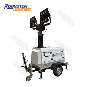 RPLT-6800 Metro Spec Customizable Hydraulic Mobile Lighting Tower for Construction Site