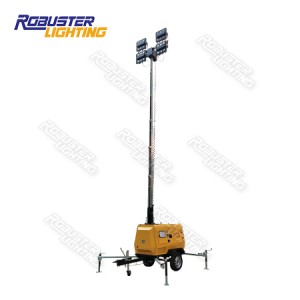 RPLT-6800 Metro Spec Customizable Hydraulic Mobile Lighting Tower for Construction Site