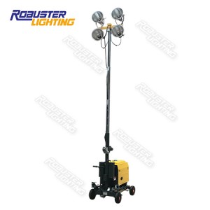 RPLT-1600 Manual Portable Trolley Trailer Compact Lighting System for Construction & Outdoor Event