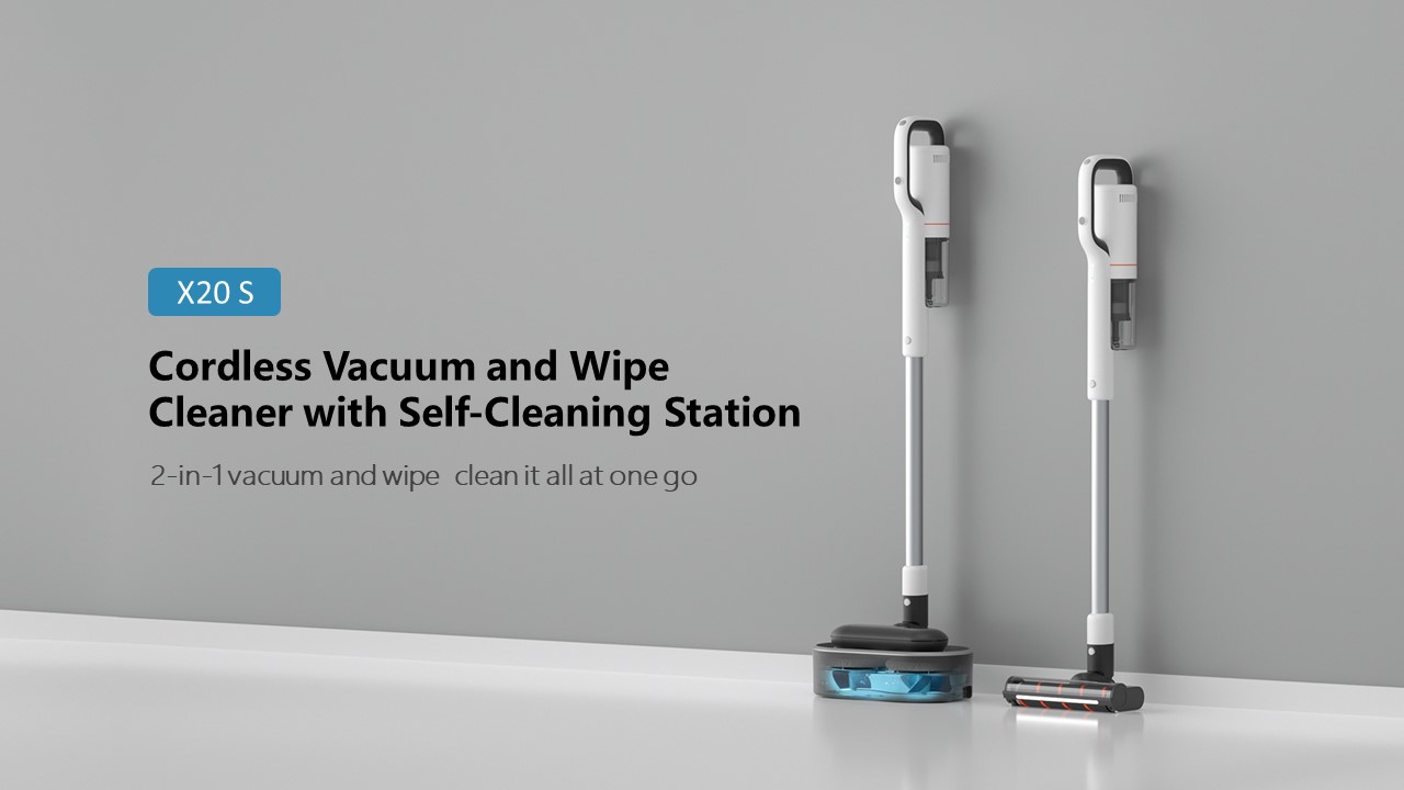 X20 S Cordless Vacuum and Wipe Cleaner with Self-Cleaning Station (1)