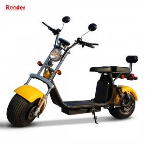 Rooder Citycoco EEC electric scooter with seat removable battery