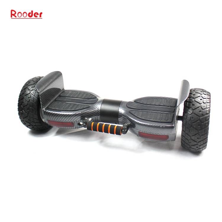 2 wheel hoverboard r808 with off rod all terrain smart wheels lithium battery auto balance pull rod dual bluetooth speaker Featured Image