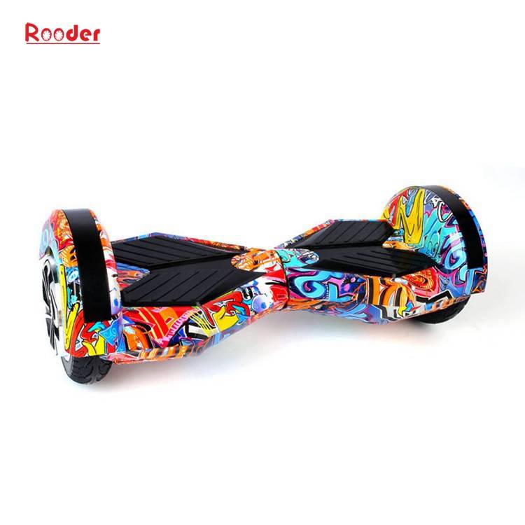 best electric hoverboard r806 with lamborghini design two 8 inch smart balance wheels led lights bluetooth safe lg samsung battery pink yellow orange graffiti Featured Image