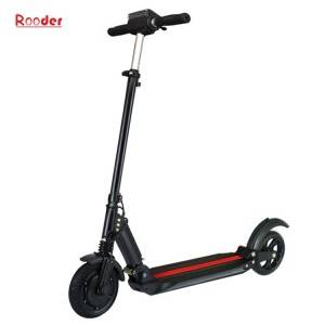 folding electric scooter r803b for adult with 8 inch brushless motor wheel lcd screen black white blue color for sale