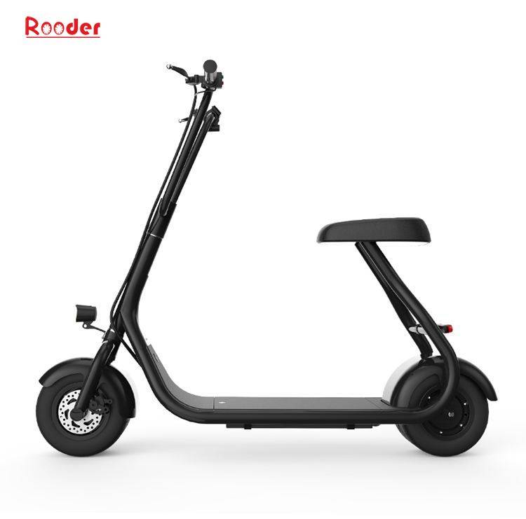 city scooter mini model with 48v lithium ion battery 10 inch fat tire 30km/h max speed from Rooder electric scooter motorcycle manufacturer supplier factory Featured Image