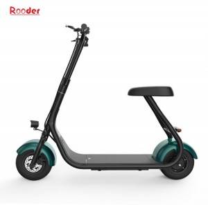 city scooter mini model with 48v lithium ion battery 10 inch fat tire 30km/h max speed from Rooder electric scooter motorcycle manufacturer supplier factory