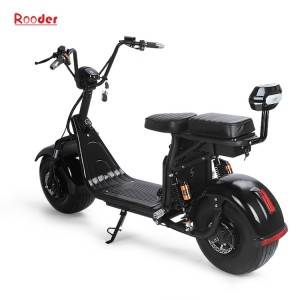 EEC citycoco big electric wheel scooter harley with removable battery R804g showed electric exhibition