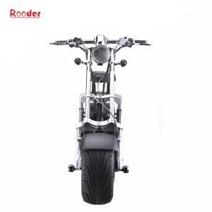 2018 li-ion battery electric scooter r804a whit high quality citycoco harley 1000w motor front rear shock absorption brake light turning light and rearview mirrors