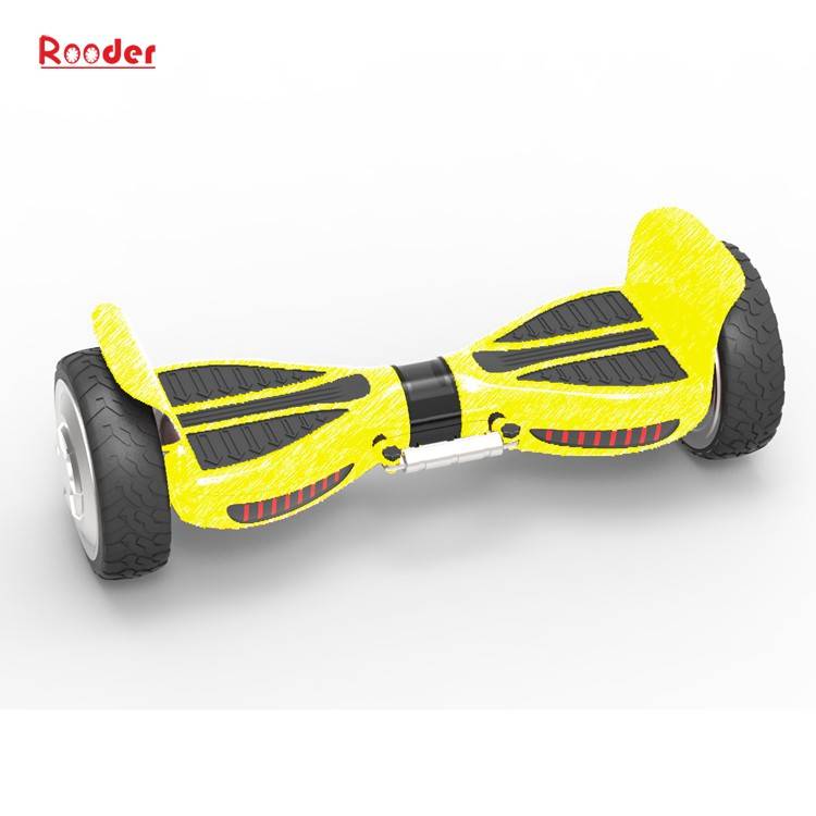 best self balancing scooter r808 with 8.5 inch all terrain off road smart balance wheels auto balance removable samsung battery pull rod dual bluetooth speaker Featured Image