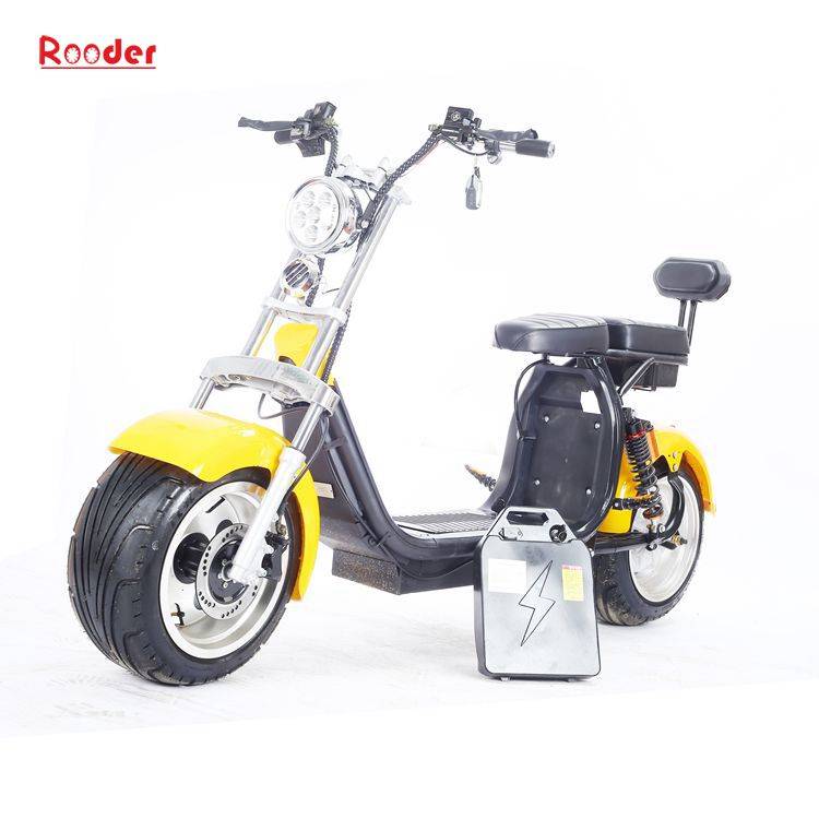 Big wheel electric scooter citycoco with removable battery Rooder R804f Featured Image