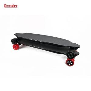 electric skateboard 4 wheel r801 with remote control 36v lithium battery black color