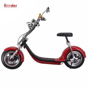 2018 li-ion battery electric scooter r804a whit high quality citycoco harley 1000w motor front rear shock absorption brake light turning light and rearview mirrors