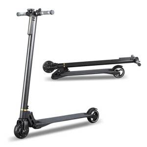 folding carbon scooter r803 with two wheel 5.5 inch motor led light lithium battery