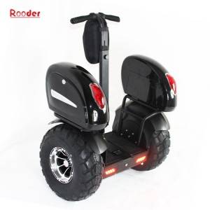 two wheel self balancing scooter patrollers with 19 inch tires side boxes lithium battery for security