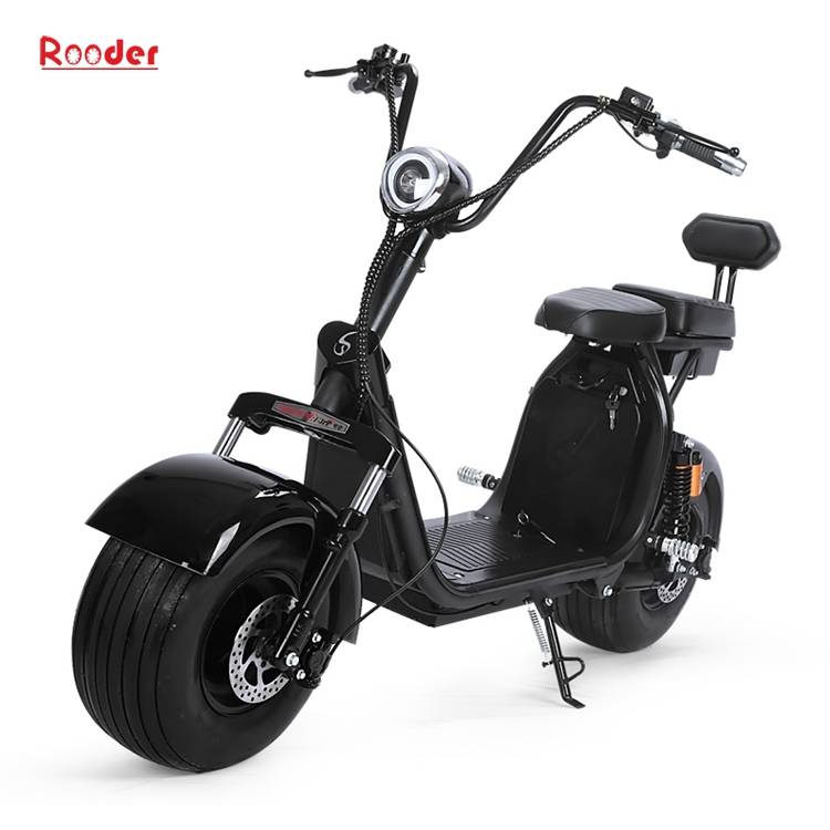 EEC citycoco big electric wheel scooter harley with removable battery R804g showed electric exhibition Featured Image
