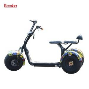3 wheel electric scooter r804t with fat tire 60v lithium battery 1000w motor customized speed skillful colors black white red green pink yellow orange graffiti